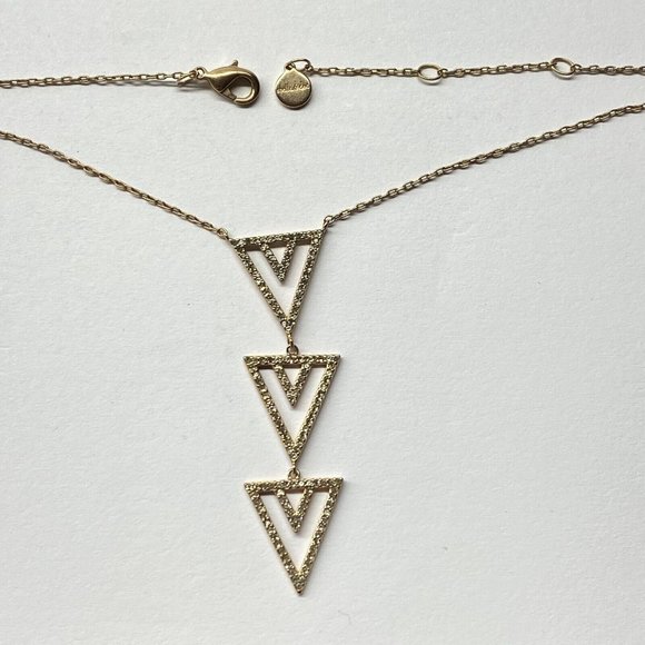 Stella Dot Necklace Arrow Rhinestone Adjustable - Picture 1 of 4